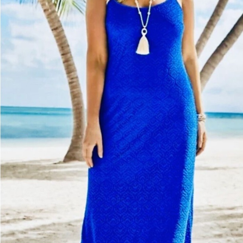 Vibrant Blue Maxi Dress